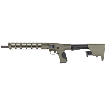 M&P FPC, Semi-automatic Folding Carbine, 10MM, 16.25" Barrel, Threaded 9/16X24, Cerakote Finish, Black with Olive Drab Green Components, Interchangeable Backstraps, Free Float M-LOK Handguard, Optics Ready, Fixed Stock Magazine Storage, 15 Rounds, 3 Maga