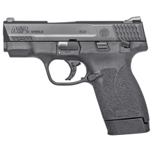 Shield M2.0, Semi-automatic, Striker Fired, Polymer Frame Pistol, Compact Slim, 45ACP, 3.3" Barrel, Armornite Finish, Black, White Dot Front and 2 White Dot Rear Sights, Manual Thumb Safety, 7 Rounds, 1 Magazine 14658