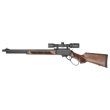 Model 1854, Lever Action Rifle, 30-30 Winchester, 20" Threaded Barrel, 5/8X24 Thread Pitch, Armornite Finish, Black, Walnut Furniture, Gold Bead Front Sight, 6 Rounds, Large Loop Lever, Cross-Bolt Safety, Vortex Crossfire HD 2-7X32 14825