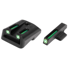 Tritium Fiber Optic Brite-Site Handgun Novak LoMount Sight For1911 Government 5 Inch .45ACP Cut .260 Front/.450 Rear