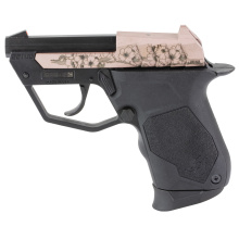 TUC22, Semi-automatic, Polymer Frame Pistol, Micro-Compact, 22 LR, 2.5" Barrel, Black, Rose Gold Engraved Slide, Polymer Grip, Fixed Sights, 9 Rounds, 1 Magazine 1-22TUC131-CB