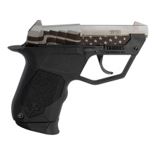 TUC22, Semi-automatic Pistol, Compact, 22LR, 2.5" Barrel, Matte Finish, Black, Polymer Grips, Fixed Sights, Orange Dot Front Sight, Manual Thumb Safety, 9 Rounds, 1 Magazine 1-22TUC139-USFLAG