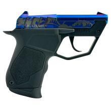 TUC22, Semi-automatic, Polymer Frame Pistol, Micro-Compact, 22LR, 2.5" Barrel, Black, PVD Finish, Blue Slide with Great Wave Engraving, Polymer Grip, Fixed Sights, 9 Rounds, 1 Magazine 1-22TUC13BL-GW