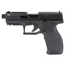 TX22, Semi-automatic, Striker Fired, Polymer Frame Pistol, Full Size, 22 LR, 4.6" Barrel, 1/2X28 Thread Pitch, Anodized Finish, Black, Adjustable Rear Sights, White Dot Front Sight, Manual Safety, 10 Rounds, 5 Magazines, Taurus Performance Trigger System