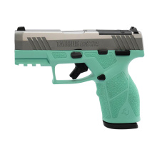 GX2 TORO, Semi-automatic, Striker Fired, Polymer Frame Pistol, Compact, 9MM, 3.38" Barrel, Matte Finish, Cyan and Silver, White Dot Front Sight with Drift Adjustable Rear Sight, Optics Ready, Manual Safety, 13 Rounds, 1 Magazine 1-GX2P939C