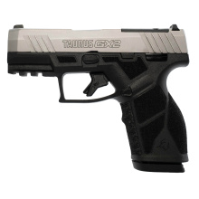 GX2 TORO, Semi-automatic, Striker Fired, Polymer Frame Pistol, Compact, 9MM, 3.38" Barrel, Matte Finish, Silver and Black, White Dot Front Sight with Drift Adjustable Rear Sight, Optics Ready, Manual Safety, 13 Rounds, 1 Magazine 1-GX2P939