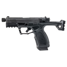 GX4 Strike Bravo, Single Action Only, Semi-automatic, Steel Frame Pistol, Compact, 9MM, 3.7" Barrel, Threaded 1/2X28, Matte Finish, Black, Fixed White Dot and Drift Adjustable Rear Sights, Trigger Safety, Optics Ready, 15 Rounds, 2 Magazines 1-GX4CRP941-