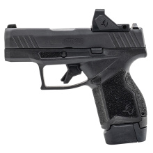 GX4 TORO, Striker Fired, Semi-automatic, Polymer Frame Pistol, Micro-Compact, 9MM, 3" Barrel, Black Slide, Drift Adjustable Rear Sight, Fixed White Dot Front Sight, Equipped with Viridian RFX-11 3 MOA Green Dot Optic, Thumb Safety, (1)-13 Round and (1)-1