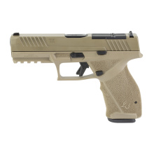 TX9, Semi-automatic, Metal Frame Pistol, Full Size, 9MM, 4.5" Barrel, Flat Dark Earth, Thumb Safety, 17 Rounds, 1 Magazine 1-TX9F441-MF