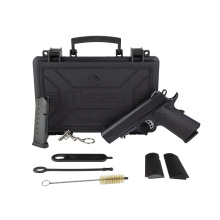 1911 Carry B45R, Semi-automatic, 1911, Metal Frame Pistol, Commander, 45ACP, 4.25" Barrel, Cerakote Finish, Black, Rubber Overmolded Grips, Novak White Dot Sights, 8 Rounds, 2 Magazines, Accessory Rail 10100120
