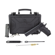 1911 Carry B45B, Semi-automatic, 1911, Metal Frame Pistol, Full Size, 45ACP, 5" Barrel, Cerakote Finish, Black, Sunburst Texture G10 Grips, Novak White Dot Sights, 8 Rounds, 2 Magazines 10100502