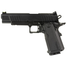 Duty BR8 Double Stack, Single Action Only, Semi-automatic, Steel Frame Pistol, Full Size, 9MM, 5" Bull Barrel, Cerakote Finish, Black, Rail, Fiber Optic Front and Low Profile Combat Rear Sights, 17 Rounds, 2 Magazines 12500017