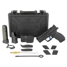 PX-9 2.0 Carry Compact, Striker Fired, Semi-automatic, Compact, Polymer Frame Pistol, 9MM, 3.5" Barrel with Compensator, Picatinny Rail, Tenifer Finish, Black, White Dot Front Sight, Adjustable Rear Sight, Ambidextrous Thumb Safety, 2 Magazines, 15 Round