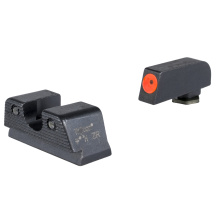 HD Tritium Sight Set, Fits Glock 43X/48 MOS/43/42, Green Tritium with Orange Outline Front, Green Tritium with Black Outline U Notch Rear 601162