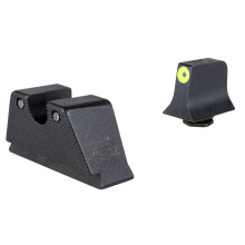 Suppressor/Optic Height HD XR Night Sight Set, Fits Glock 20/21/29/30/41 (Includes S and SF Variants), Green Tritium with Yellow Outline Front, Green Tritium with Black Outline U Notch Rear 601177