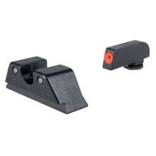 HD XR Tritium Night Sight Set, Fits Glock 21/20/29/30/41 MOS (Including S and SF Variants), Green Tritium with Orange Outline Front, Green Tritium with Black Outline U Notch Rear 601168