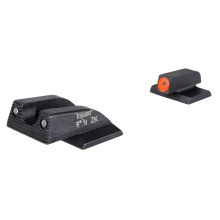 HD XR Night Sight Set, Fits S&W Bodyguard 2.0, Green Tritium with Orange Outline Front, Green Tritium with Black Outline U Notch Rear 601182