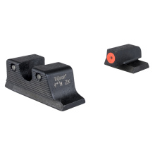 HD XR Tritium Night Sight Set, Fits S&W M&P C.O.R.E./M2.0 Optics Ready, Green Tritium with Orange Outline Front, Green Tritium with Black Outline U Notch Rear 601172