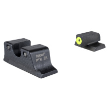 HD XR Tritium Night Sight Set, Fits S&W M&P C.O.R.E./M2.0 Optics Ready, Green Tritium with Yellow Outline Front, Green Tritium with Black Outline U Notch Rear 601173