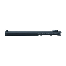 Pac-Lite IV TSS Gen2, Integrally Suppressed Upper Receiver, 22LR, 12.735" Length, 1" Diameter, Titanium Baffles, Aluminum Tube, Anodized Finish, Black, Fits Ruger Mark IV and Mark IV 22/45 Pistols, Adjustable Fiber Optic Sights, 12oz PLIVTSSMB