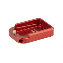 Base Pad, Magazine Extension, Fits 2011 Style Magazines in 9MM/38 Super, +2 Rounds of 9MM, Anodized Finish, Bright Red STVB-4G03
