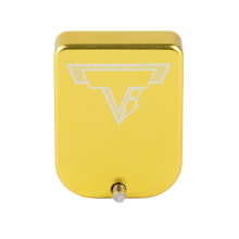 Base Pad, Magazine Extension, Fits 2011 Style Magazines in 9MM/38 Super, +2 Rounds of 9MM, Anodized Finish, Gold STVB-4G09