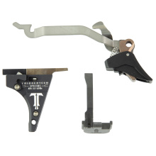 Competitive Special, Traditional Curved Trigger Shoe, Fits GLOCK Gen 1-5 9MM/40S&W Standard Frames (17/19/26/34/17L/22/23/27/35/24), Two-Stage, Adjustable Pull Weight 2.5-6.0Lbs, Matte Finish, Black G9B0-SBS-26-CIBC