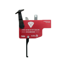 Diamond, Trigger, Fits Tikka T3/T3x/T1x, Straight Flat Lever Trigger, Right Hand, Red TI0-SRB-02-TNF