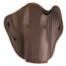Uncle Mikes Outside Waistband Leather Holster, Size 4, Fits Most Large Frame Autos (Beretta 92, CZ 75, FN 509, HK VP9, Sig 220/226, Springfield XDM), Right Hand, Black UM-OWB-4-MBL-R