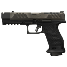 PDP PRO-X, Semi-automatic, Striker Fired, Polymer Frame Pistol, Full Size, 9MM, 4.6" Barrel, 1/2X28 Threaded, Tenifer Finish, Black, Adjustable Sights, Optics Ready, 10 Rounds, Includes Parker Mountain Machine Compensator 4796035