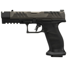 PDP PRO-X, Semi-automatic, Striker Fired, Polymer Frame Pistol, Full Size, 9MM, 4.6" Barrel, 1/2x28 Threaded, Tenifer Finish, Black, Adjustable Sights, Optics Ready, 20 Rounds, Includes Parker Mountain Machine Compensator 4796036