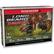 Long Beard Tungsten, 12 Gauge 3.5", #8, Tungsten Shot Shell, 5 Shells per Box LBT12L8