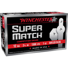 Super Match, 12 Gauge, 2.75", Rifled Slug, 1 oz, 10 Round Box SM12RS