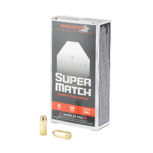 Super Match, 40 S&W, 180 Grain, Flat Nose Bullet, 50 Round Box SM40FN180