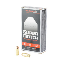 Super Match, 45 ACP, 230 Grain, Round Nose Bullet, 50 Round Box SM45RN230