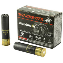 Double X High Velocity Turkey Loads Copper Plated Buffered 12 Gauge 3.5 Inch 1300 FPS 2 Ounce 4 Shot