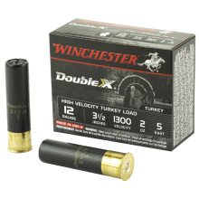 Double X High Velocity Turkey Loads Copper Plated Buffered 12 Gauge 3.5 Inch 1300 FPS 2 Ounce 5 Shot