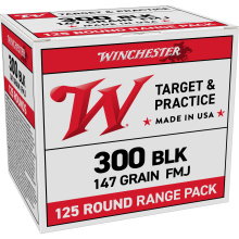 USA White Box, 300 Blackout, 147 Grain, Full Metal Jacket, 20 Round Box USA300B1472