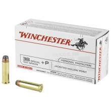 USA Brand .38 Special +P 125 Grain Jacketed Hollow Point