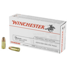 USA Brand 9mm Luger 147 Grain Jacketed Hollow Point 50 Per Box