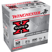 Super-X High Brass 12 Gauge 2.75 Inch 1330 FPS 1.25 Ounce 5 Shot