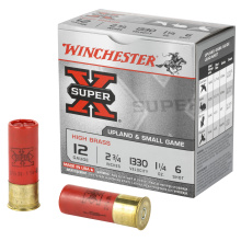 Super-X High Brass 12 Gauge 2.75 Inch 1330 FPS 1.25 Ounce 6 Shot
