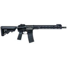 Raider, Semi-automatic, AR15, 556NATO, 14.5" Pinned (16" OAL), Extended Bird Cage Flash Hider, Nitride Finish, Black, Flip Up Sights, 30 Rounds, 1 Magazine RDR556-14-BLK
