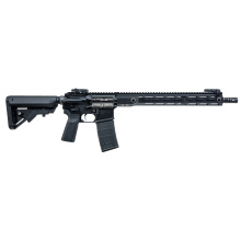 Raider, Semi-automatic, AR15, 556NATO, 16" Barrel, 1/2X28 Thread Pitch, Nitride Finish, Black, Flip Up Sights, 30 Rounds, 1 Magazine RDR556-16-BLK