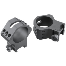 6-Hole Tactical Picatinny Ring High Matte Black 34mm