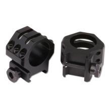 6-Hole Tactical Picatinny Ring Extra-High Matte Black 30mm