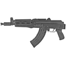 ZPAP92, Semi-automatic, AK Pistol, 7.62X39, 10" Chrome Lined Barrel, Matte Finish, Black, Polymer Grip, Wood Handguard, 30 Rounds, 1 Magazine, Bulged Trunnion, Booster Muzzle Device, Hinged Top Cover, Optics Rail, 1.5MM Receiver ZP92762PAM