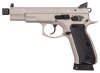 CZ 75 B Omega Suppressor Ready 9mm 5.2 Inch Threaded Barrel Urban Grey Finish High Tritium 3-Dot Sights Decocker/Safety Black Grips 10 Round