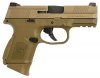 FNS Compact 9mm 3.6 Inch Barrel Flat Dark Earth Finish Fixed 3-Dot Sights No Manual Safety 17 Round