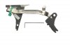 Fulcrum Drop In Trigger Kit Black Trigger Pad with Black Safety for Gen 4 Glock 22/23/24/27/31/32/33/35